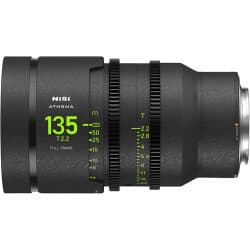 NiSi Athena Prime - Lente de cinema 135mm T2.2 Full-Frame Lens (FUJIFILM G, sem filtro drop-in)