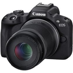 Canon - Câmera EOS R50 Mirrorless com lentes de 18-45 mm e 55-210 mm (Black)