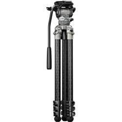 Tilta - Cabeça fluida Cine  de 75 mm com pernas de tripé de fibra de carbono de 3 estágios (Snow Camo)