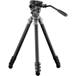Tilta - Cabeça fluida Cine  de 75 mm com pernas de tripé de fibra de carbono de 3 estágios (Snow Camo)