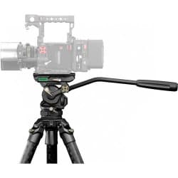 Tilta  - Cabeça fluida Cine de 75mm de fibra de carbono de 3-Stage (carga de 17,6 lb, Space Gray)