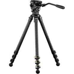Tilta  - Cabeça fluida Cine de 75mm de fibra de carbono de 3-Stage (carga de 17,6 lb, Space Gray)