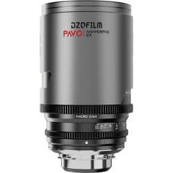 DZOFilm - PAVO Lente principal anamórfica 65mm T2.8 2x (revestimento neutro, montagem PL/EF, pés)