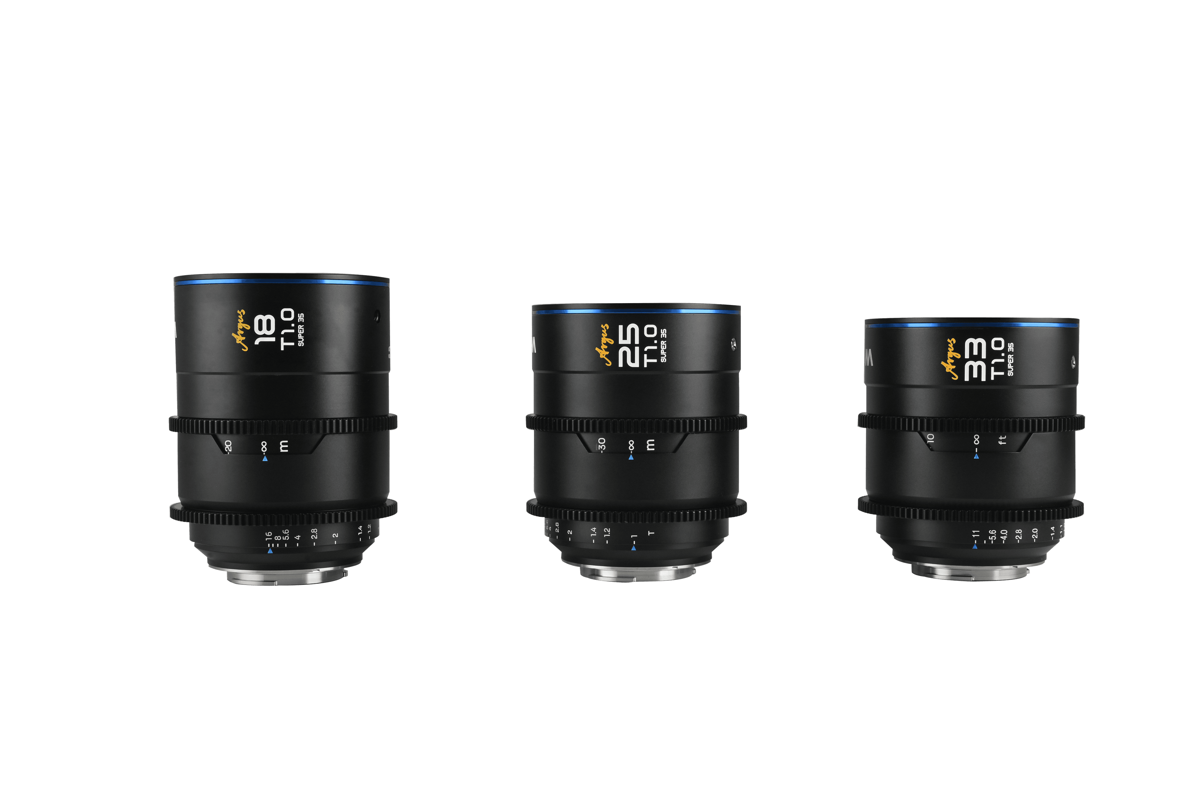 Laowa - Kit de 3 lentes Argus S35 T1 Cine 18/25/33mm (Fuji X)