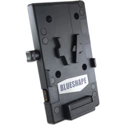 Blueshape - Placa de bateria VPLATE de metal universal com 2 saídas Dtap para Blackmagic URSA