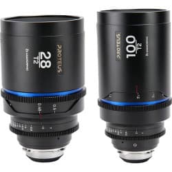 Laowa - Proteus 2X Anamorphic 2-Lens Bundle Set C (28mm, 100mm) - Blue (Feet) Arri PL (Default) + EF