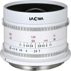 Laowa - 9mm T2.9 Zero-D Cine (White) Canon RF