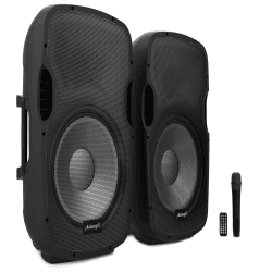 Audibax - Kit Alto-falantes Party 215  Led Set (2 altos falantes)