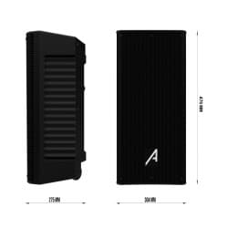 Audibax - Freeport 210 Alto-falantes  (Black)