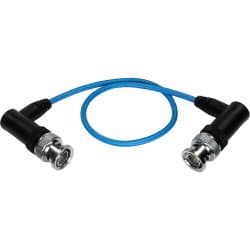 Kondor Blue - Cabo BNC 3G-SDI ultrafino em ângulo reto (30,5cm/Blue)