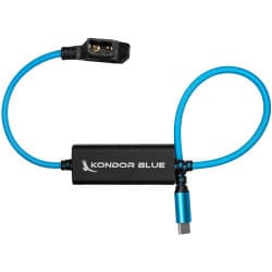 Kondor Blue - D-Tap para cabo de alimentação USB-C para câmeras Mirrorless (41cm, Blue)