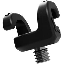 Kondor Blue - Grampos de gerenciamento de cabos Mondo Ties (Black, Kit com 5 unidades)