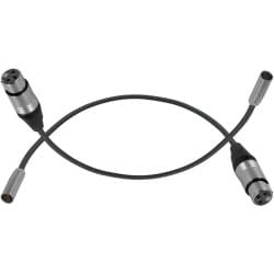 Kondor Blue - Mini-XLR Macho para XLR Fêmea Cabo de Áudio para Canon C70 e BMPCC 6K/4K (Kit com 2)