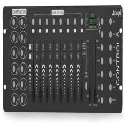 Audibax - Controlador de mesa DMX Control 8 (Black)