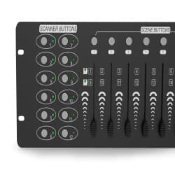Audibax - Controlador de mesa DMX Control 8 (Black)