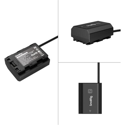 SmallRig - Dummy Battery for Sony NP-FZ100 with Power Adapter (American standard) - imagem 3