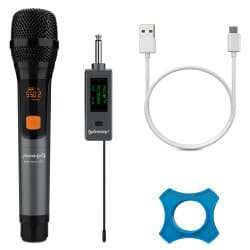 Audibax - Microfone de mão sem fio Missouri  UHF (Black)