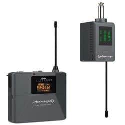 Audibax - Beltpack com microfone de cabeça e microfone de lapela Missouri UHF (Black)
