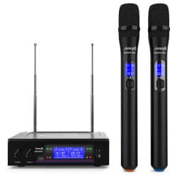 Audibax - Sistema de microfone sem fio VHF duplo Missouri 2000 B (Black)