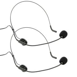 Audibax - Microfone profissional sem fio de lapela dupla Missouri 2500 B (Black)