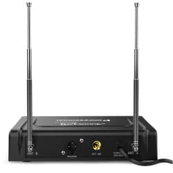 Audibax - Microfone profissional sem fio de lapela dupla Missouri 2500 B (Black)