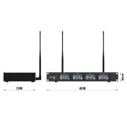 Audibax - AWM 403 TD Fone de ouvido para microfones sem fio