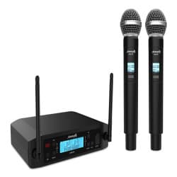 Audibax - AWM 201 Microfones portáteis sem fio (Black)