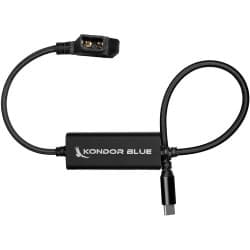 Kondor Blue - D-Tap para cabo de alimentação USB-C para câmeras Mirrorless (41cm, Raven Black)