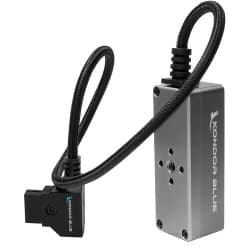 Kondor Blue - Macho D-Tap para Hub Divisor D-Tap Fêmea de 4 Portas com Voltímetro (40,6cm/Space Gray)