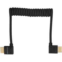 Kondor Blue - Cabo FULL-HDMI de ângulo reto para monitores (Raven Black/ 30 a 60cm)