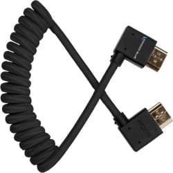 Kondor Blue - Cabo FULL-HDMI de ângulo reto para monitores (Raven Black/ 30 a 60cm)