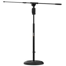 Audibax - Suporte de microfone tipo boom metálico Base 10E