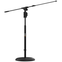 Audibax - Suporte de microfone tipo boom metálico Base 10E