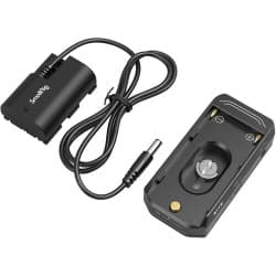 SmallRig - L-Series/NP-F Placa adaptadora de bateria com kit de bateria fictícia LP-E6NH (edição avançada)
