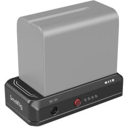 SmallRig - L-Series/NP-F Placa adaptadora de bateria com kit de bateria fictícia LP-E6NH (edição avançada)