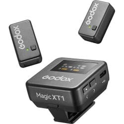 Godox - Magic XT1-CL Sistema de microfone sem fio para 2 pessoas com adaptadores USB-C e Lightning (2,4 GHz)