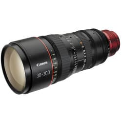 Canon - Lente de zoom de cinema CN-E 30-300 mm T2.95-3.7 LS (EF Mount)