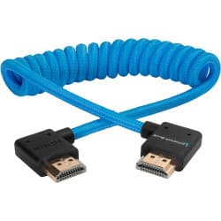 Kondor Blue - Cabo FULL-HDMI de ângulo reto para monitores (Blue 30 a 60cm)