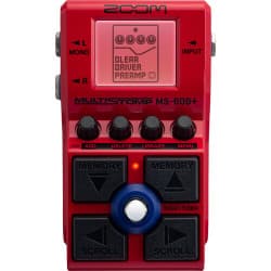 Zoom - Pedal de baixo MultiStomp Multi-FX MS-60B+