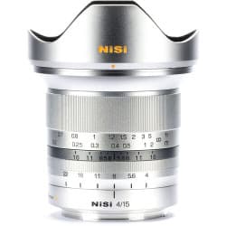 NiSi - Lente 15mm f/4 Sunstar ASPH para Canon RF (Silver)