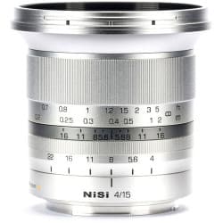NiSi - Lente 15mm f/4 Sunstar ASPH para Sony E (Silver)