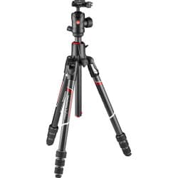 Manfrotto - Tripé de fibra de carbono Befree GT XPRO com cabeça esférica central 496
