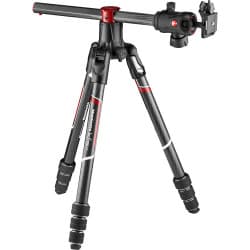 Manfrotto - Tripé de fibra de carbono Befree GT XPRO com cabeça esférica central 496