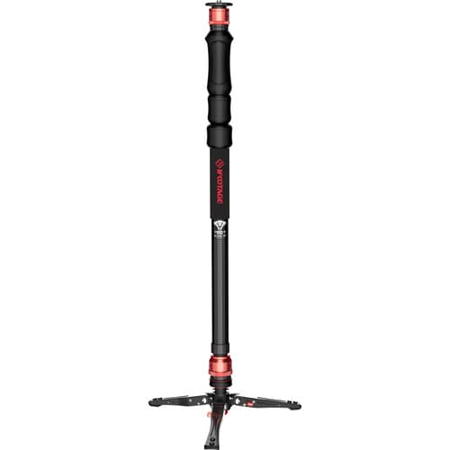 iFootage - Monopé de alumínio Cobra 3 Strike com base de minipé de baixo perfil