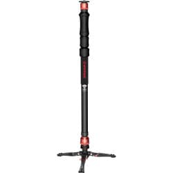 iFootage - Cobra 3 Strike Monopé de alumínio com base de minipé de baixo perfil e Fluid Head K5S