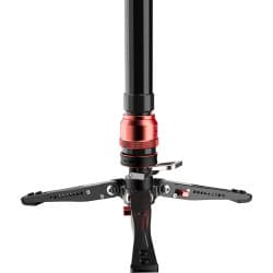 iFootage - Cobra 3 Strike Monopé de alumínio com base de minipé de baixo perfil e Fluid Head K5S