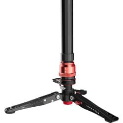 iFootage - Cobra 3 Strike Monopé de alumínio com base de minipé de baixo perfil e Fluid Head K5S