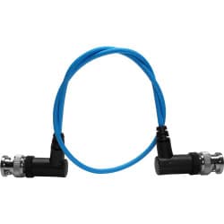 Kondor Blue - Cabo BNC 3G-SDI ultrafino em ângulo reto (30,5cm/Blue)