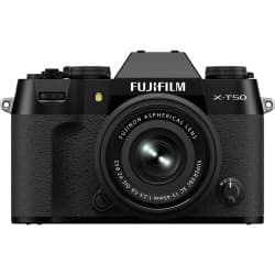 Fujifilm - Câmera Mirrorless X-T50 com lente 15-45 mm f/3.5-5.6 (Black)