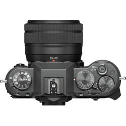 Fujifilm - Câmera Mirrorless X-T50 com lente 15-45mm f/3.5-5.6 (Charcoal Silver)